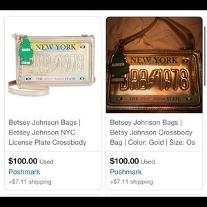 Betsey Johnson License Plate Purse